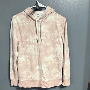 Old Navy Pink and White Hoodie